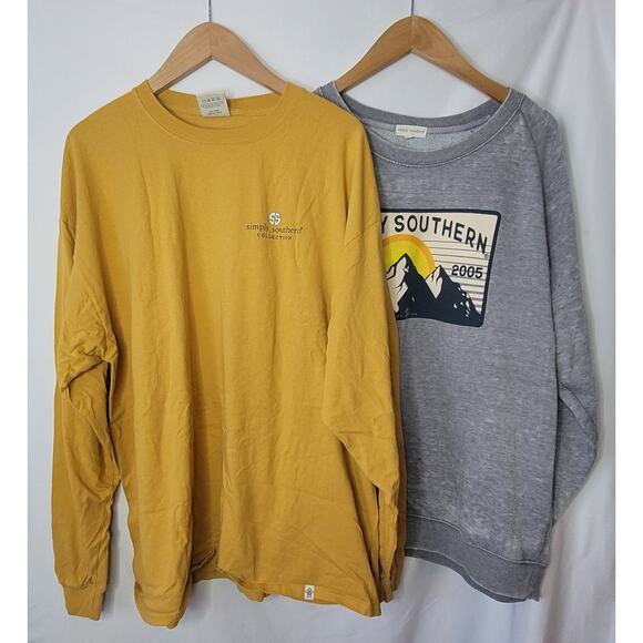 Simply Southern- Women's 2 piece shirt and sweatshirt- plus size XXL - Picture 1 of 7